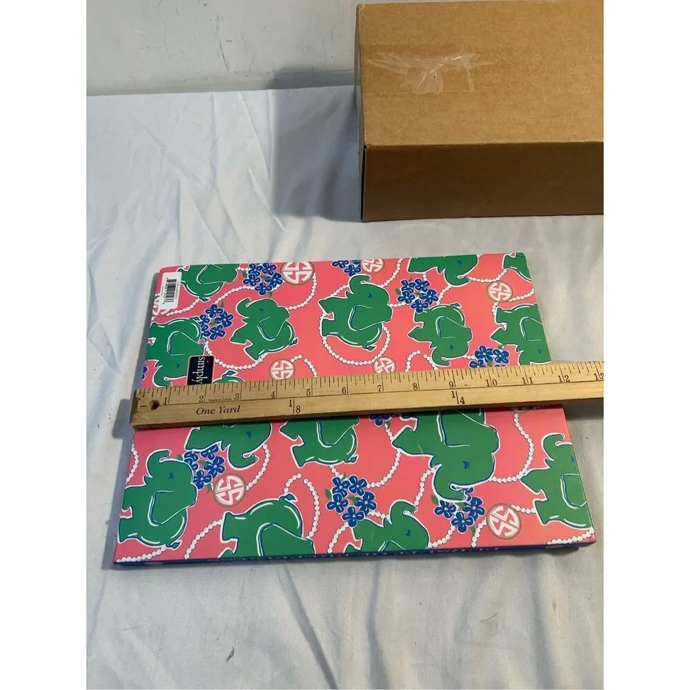 Simply southern notepad‎ elephants pink green 12
